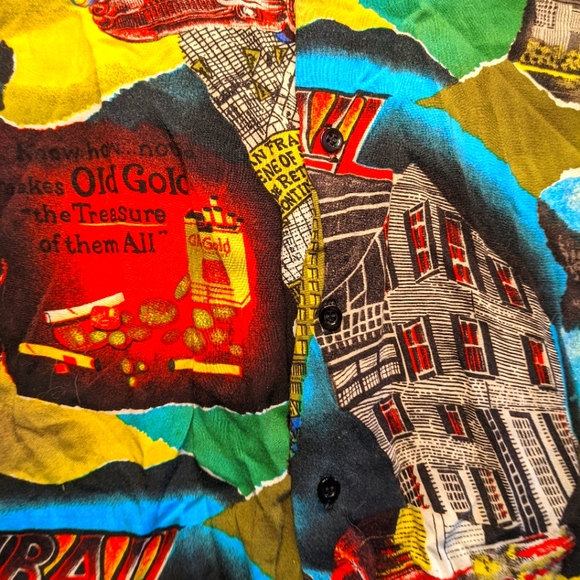 RARE Vintage Old Gold Cigarette Blouse - Picture 2 of 4